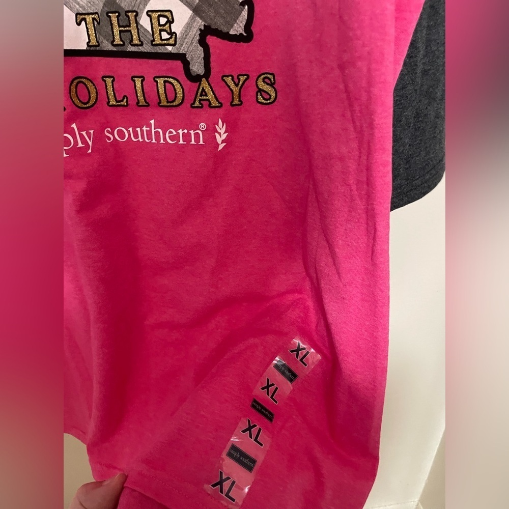 ✨NWT Simply Southern Home For The Holidays Georgia Shirt Size XL - Picture 4 of 7